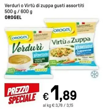 Orogel Virtù Di Zuppa Verdure E Legumi Il Benessere
