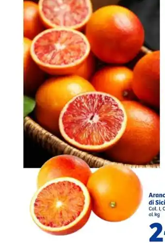 In'S Mercato Arance tarocco IGP di Sicilia Cat. I, Orig. IT al kg offerta