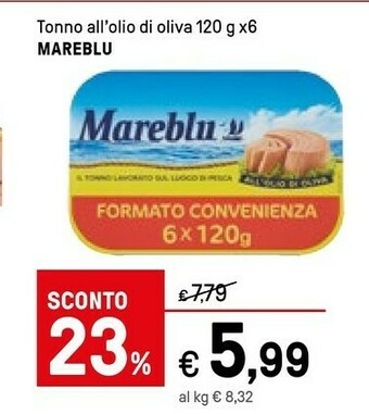 Iper La Grande Mareblu Tonno All'Olio Di Oliva Formato Convenienza offerta