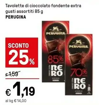 Iper La Grande Perugina 85% Cacao Fondente Extra Nero 85 G(ml) offerta