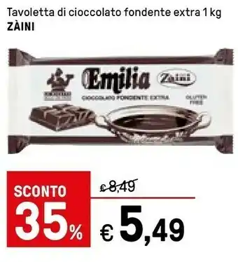 Iper La Grande Zaini Tavoletta Di Cioccolato Fondente Extra offerta