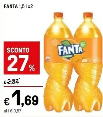 Iper La Grande Coca-Cola - Fanta Lemon 1500 g(ml) offerta