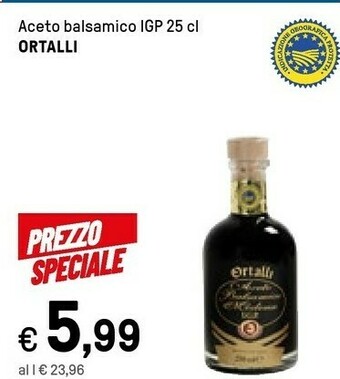 Ortalli Aceto Balsamico Di Modena IGP 250 G(ml)