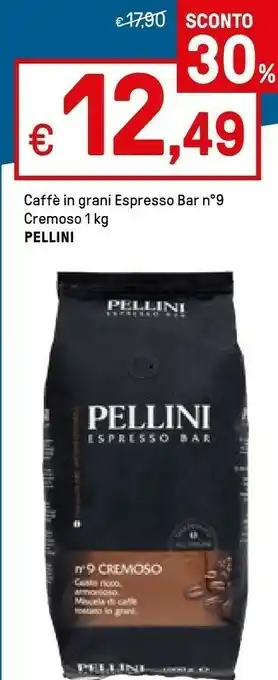 Iper La Grande Pellini Caffe In Grani Espresso N.9 offerta