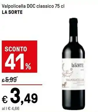 Iper La Grande La Sorte Valpolicella Classico 750 Ml offerta