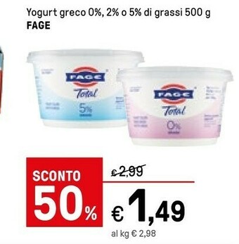 Iper La Grande Fage Yogurt greco offerta