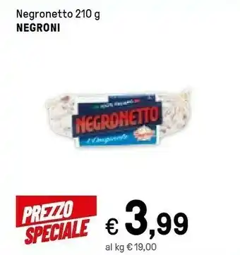 Iper La Grande Negroni Negronetto 210 G(ml) offerta
