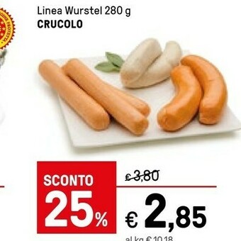 Iper La Grande Crucolo Linea Wurstel offerta