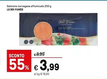 Iper La Grande Le roi fumèe Le Roi Fumee Salmone Norvegese offerta