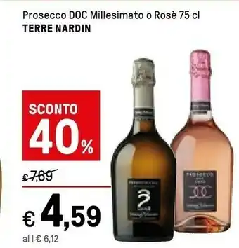 Iper La Grande Terre Nardin Prosecco Millesimato 750 Ml offerta