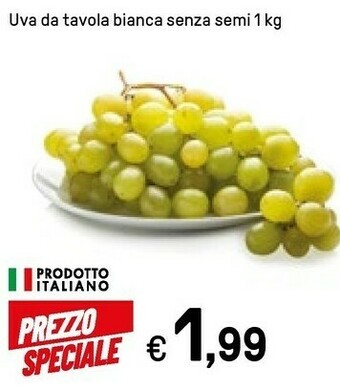 Iper La Grande Uva Da Tavola Bianca Senza Semi offerta