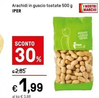 Iper Arachidi In Guscio Tostate