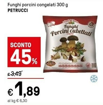 Iper La Grande Petrucci Funghi Porcini Congelati offerta