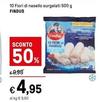 Iper La Grande Findus 10 Fiori Di Nasello Surgelati offerta