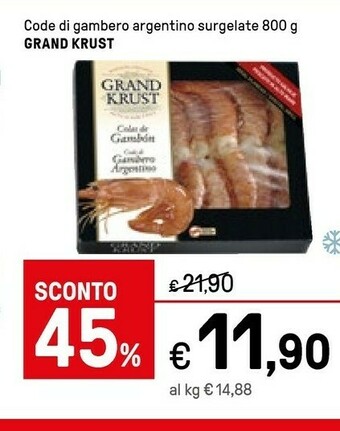 Iper La Grande Grand krust Code Di Gambero Argentino Surgelate offerta