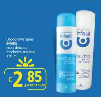 Deodorante Spray INFASIL extra delicato/ freschezza naturale 150 ml