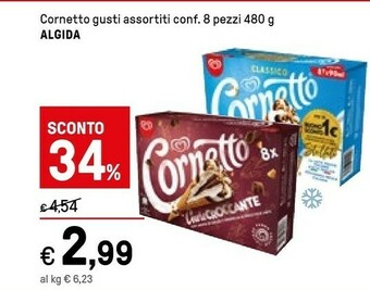 Iper La Grande Algida Cornetto Classico Formato Speciale 480 G(ml) offerta