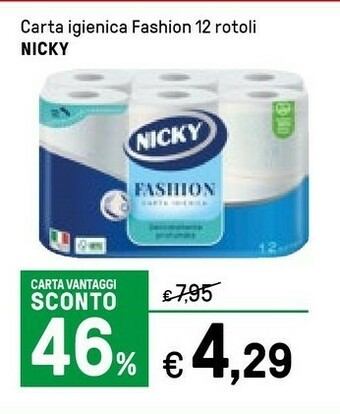Iper La Grande Nicky Carta Igienica Fashion offerta