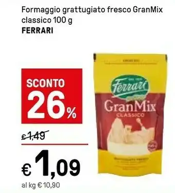 Iper La Grande Ferrari - Granmix Cucina Grattugiato Fresco 100 G(ml) offerta