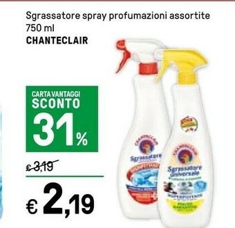 Iper La Grande Chanteclair Sgrassatore Spray Profumazioni offerta