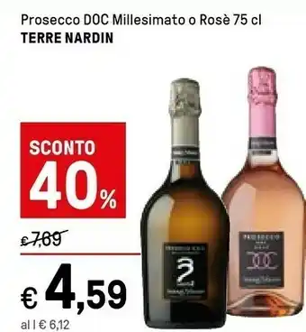 Iper La Grande Terre Nardin Prosecco Doc Millesimato offerta