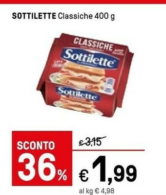 Iper La Grande Mondelez - Sottilette Le Originali Classiche 400 G(ml) offerta