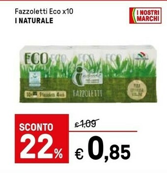 Iper La Grande I Naturale Fazzoletti Eco offerta
