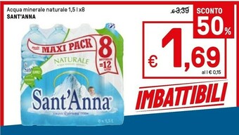 Iper La Grande Sant'anna Acqua Minerale Naturale offerta