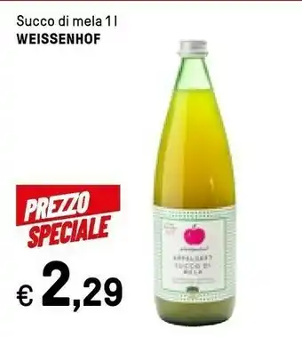 Iper La Grande Weissenhof Succo Di Mela 1000 G(ml) offerta