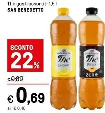 Iper La Grande San Benedetto Thè Al Limone 1500 G(ml) offerta