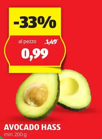 ALDI AVOCADO HASS min. 200 g offerta