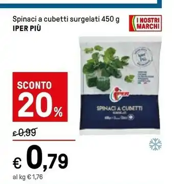 Iper La Grande Spinaci A Cubetti offerta