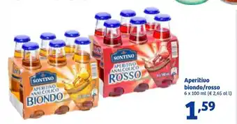 In'S Mercato Aperitivo biondo/rosso 6 x 100 ml offerta