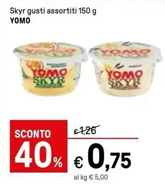 Iper La Grande Yomo Skyr Mirtillo In Pezzi 150 G(ml) offerta