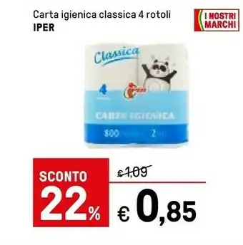 Iper La Grande Carta Igienica Classica offerta