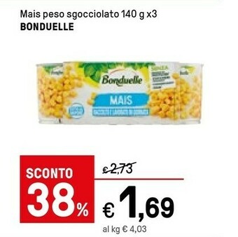 Iper La Grande Bonduelle Mais 140 G(ml) offerta