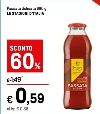 Iper La Grande Le stagioni d'italia Passata Delicata offerta