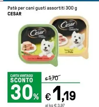 Iper La Grande Cesar Patè Per Cani offerta