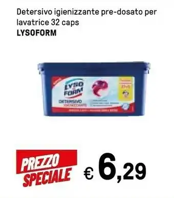 Iper La Grande Lysoform Detersivo Igienizzante Pre-dosato Per Lavatrice offerta