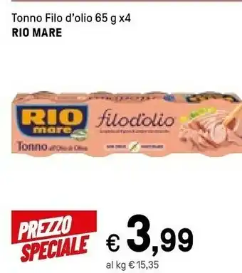 Iper La Grande Rio Mare Tonno Filo D'olio offerta