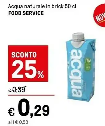 Iper La Grande Food Service Acqua Naturale offerta