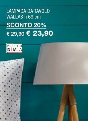 Iper La Grande Lampada Da Tavolo Wallas offerta