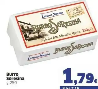 Sigma Latteria Soresina Burro 250 G(ml) offerta