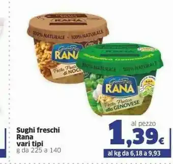 Sigma Giovanni Rana - Sugo Fresco Bolognese 225 G(ml) offerta