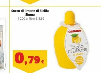 Sigma Sigma Succo Di Limone Di Sicilia offerta