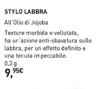 Yves Rocher Stylo Labbra offerta
