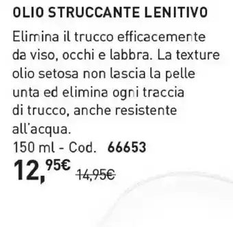 Yves Rocher Olio Struccante Lenitivo offerta