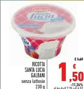 Conad Galbani Ricotta offerta