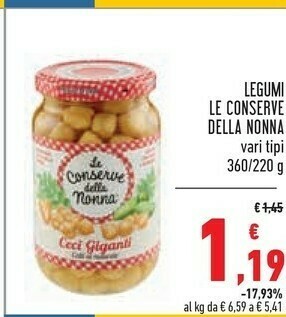 Conad Ceci Legumi offerta