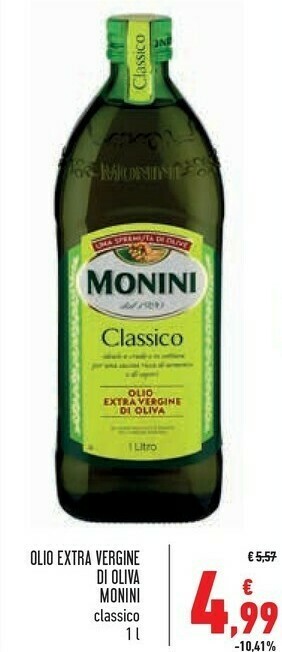 Conad Monini Olio extravergine di oliva offerta